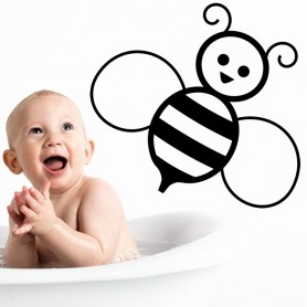 Adhesivo vinilo infantil abeja