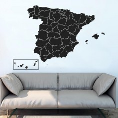 Vinilo Mapa España Provincias