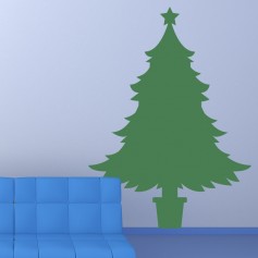 Vinilo pared árbol de Navidad