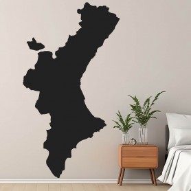 Vinilo Mapa Comunidad Valenciana