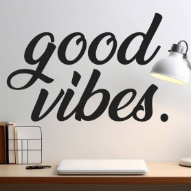 Vinilo decorativo pared Good Vibes