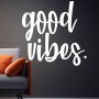 Vinilo pared caligráfico Good Vibes